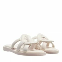 Devant 53 Coach Georgie Leather Sandal White Claquette