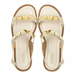 MICHAEL Michael Kors Wren Flat Sandal Vanilla Mlti Sandale -Pas Cher Fashionette Magasin A0185622 MichaelMichaelKors position 4