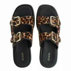 Guess Ramod Sandals Leopard Claquette 9 Guess Ramod Sandals Leopard Claquette -Pas Cher Fashionette Magasin A0185644 Guess position 4