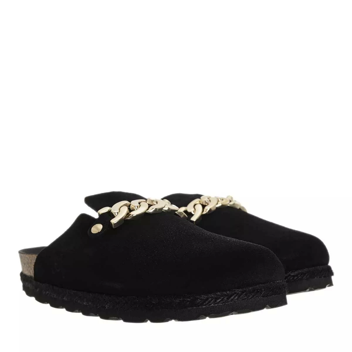 Cloq Velour Gold Noir Mule 3 Cloq Velour Gold Noir Mule