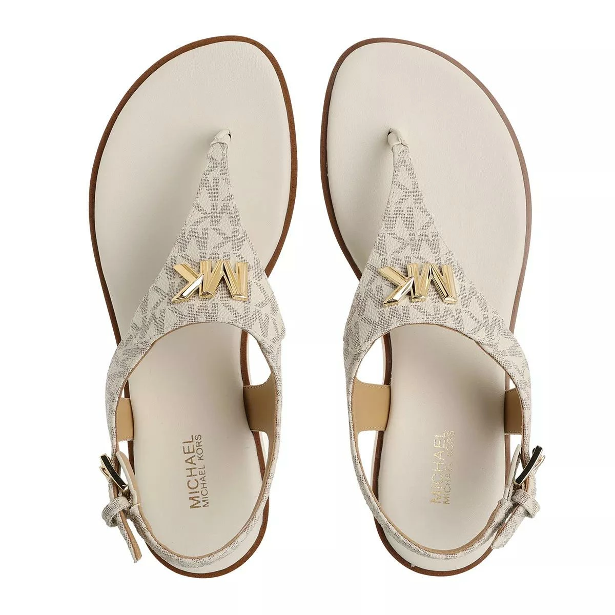 MICHAEL Michael Kors Jilly Flat Sandal Vanilla Sandale 5 MICHAEL Michael Kors Jilly Flat Sandal Vanilla Sandale – Image 3