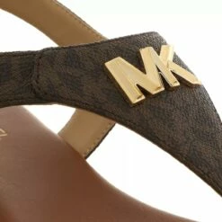 MICHAEL Michael Kors Jilly Flat Sandal Brown Sandale -Pas Cher Fashionette Magasin A0187737 MichaelMichaelKors position 3