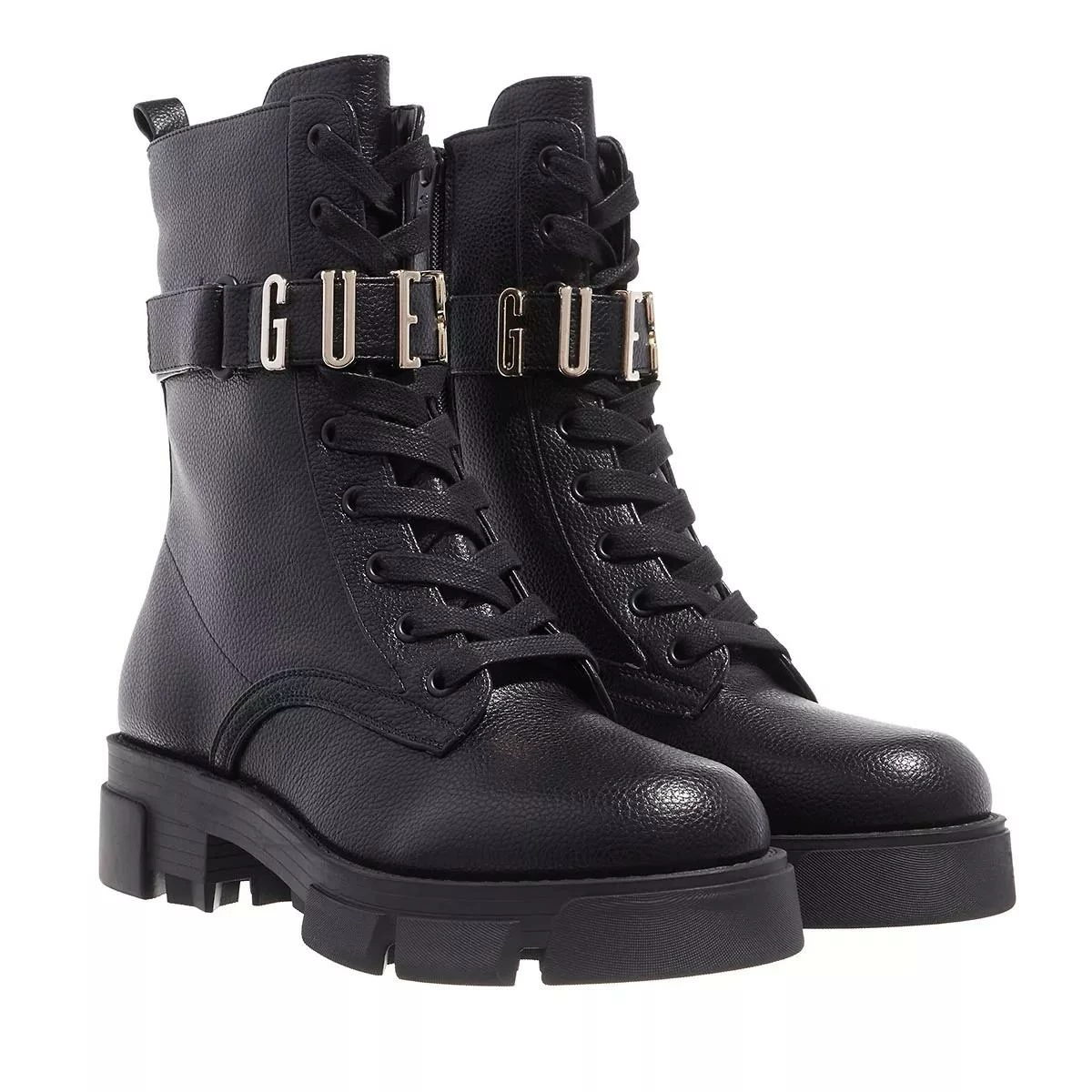 Guess Madox Black Bottes à Lacets 3 Guess Madox Black Bottes à Lacets