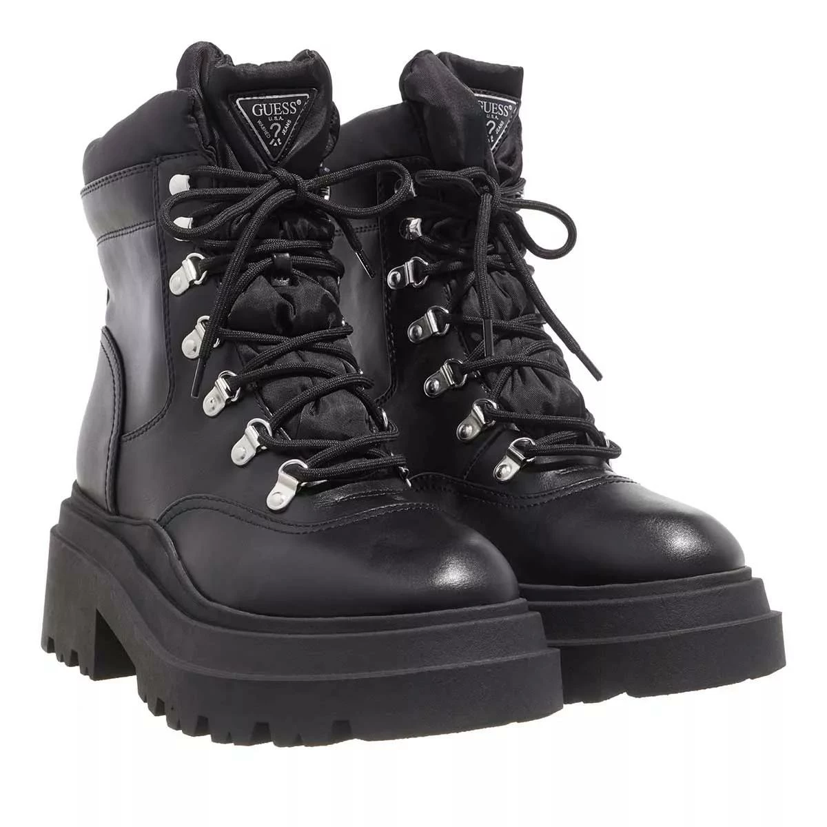 Guess Vaney2 Black Bottes à Lacets 3 Guess Vaney2 Black Bottes à Lacets