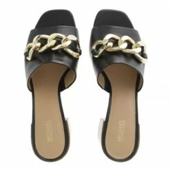 MICHAEL Michael Kors Scarlett Midheel Mule Black Mule -Pas Cher Fashionette Magasin A0190036 MichaelMichaelKors position 4