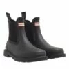 Hunter Womens Commando Chelsea Boot Black Botte -Pas Cher Fashionette Magasin A0191297 Hunter position 1