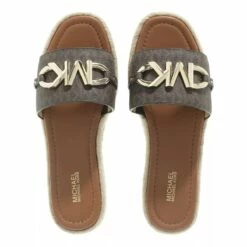 MICHAEL Michael Kors Izzy Slide Brown Multi Claquette -Pas Cher Fashionette Magasin A0191858 MichaelMichaelKors position 4