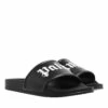 Palm Angels Pool Slider Black White Claquette -Pas Cher Fashionette Magasin A0193924 PalmAngels position 1