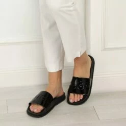 Hugo Match It Slide Black Claquette -Pas Cher Fashionette Magasin A0195566 Hugo 2