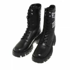 LOVE MOSCHINO St.Ttod.Wtassel50 Vit+Nylon Nero Bottes à Lacets -Pas Cher Fashionette Magasin A0196200 LoveMoschino position 6