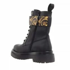 Versace Jeans Couture Shoes Black + Gold Bottes à Lacets -Pas Cher Fashionette Magasin A0196266 VersaceJeansCouture position 2