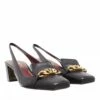 Valentino Garavani Vlogo Chain Slingback Pump Nappa Black Escarpin -Pas Cher Fashionette Magasin A0199188 ValentinoGaravani position 1