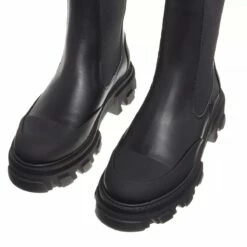 Ganni Calf Leather Black Bottine -Pas Cher Fashionette Magasin A0202395 GANNI position 4