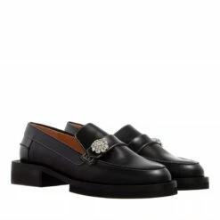 Ganni Jewel Loafers Black Mocassin