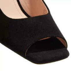 Coach Laurence Suede Sandal Black Mule -Pas Cher Fashionette Magasin A0203237 PACKSHOT DETAIL