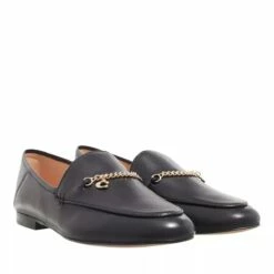 Coach Hanna Leather Loafer Black Mocassin