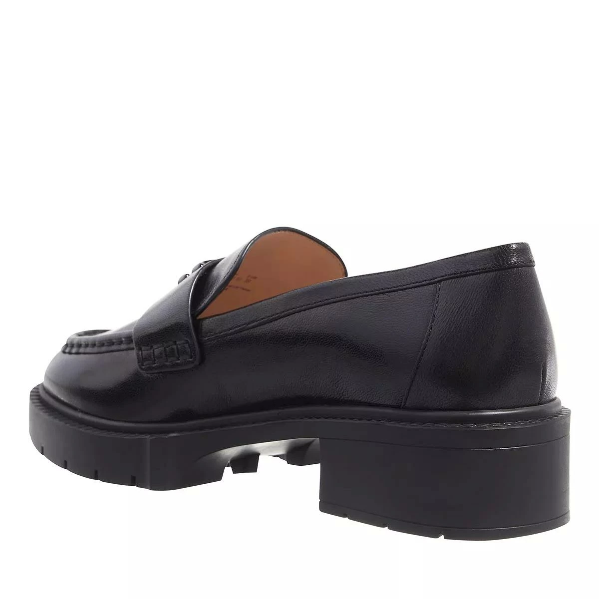 Coach Leah Leather Loafer Black Mocassin 5 Coach Leah Leather Loafer Black Mocassin – Image 3