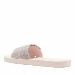MICHAEL Michael Kors MK Slide White Gold Claquette -Pas Cher Fashionette Magasin A0204577 MichaelMichaelKors position 4