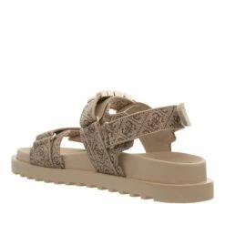 Guess Fabelis2 Beige Brown Sandale 9 Guess Fabelis2 Beige Brown Sandale -Pas Cher Fashionette Magasin A0207552 Guess position 4
