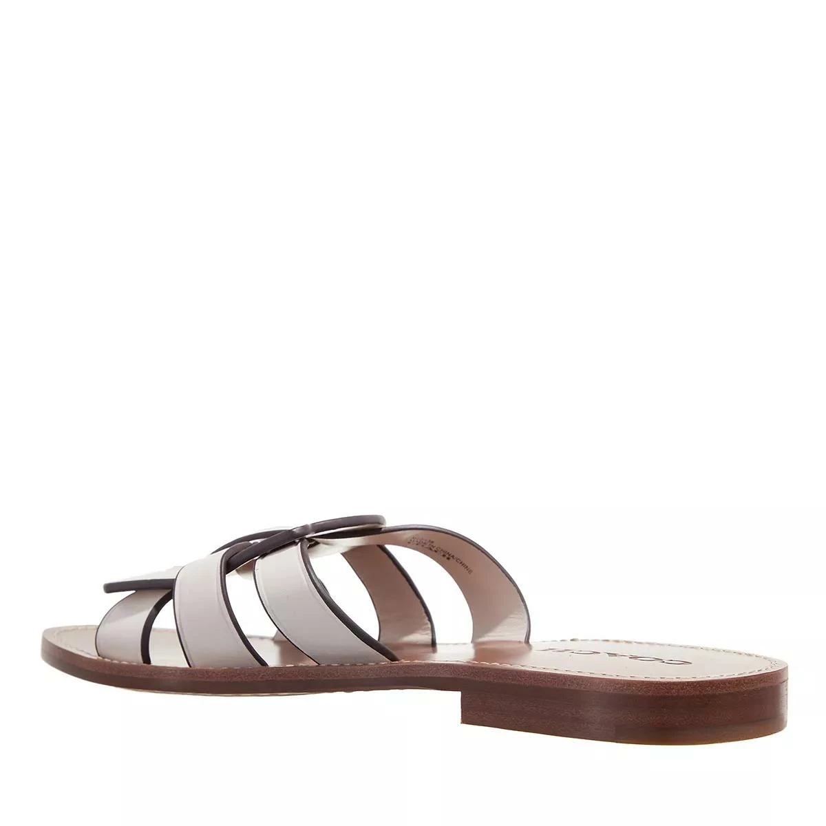 Coach Issa Leather Sandal Chalk Sandale 4 Coach Issa Leather Sandal Chalk Sandale – Image 2