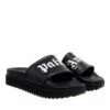 Palm Angels Platform Slide Black White Claquette
