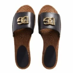Dolce & Gabbana Devotion Espadrillas Nappa Black Claquette -Pas Cher Fashionette Magasin A0212768 Dolce Gabbana position 4