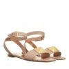 Valentino Garavani Leather Sandals Cinnamon Sandale à Lanières