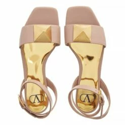 Valentino Garavani Leather Sandals Cinnamon Sandale à Lanières -Pas Cher Fashionette Magasin A0218147 3