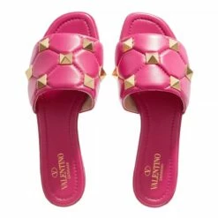 Valentino Garavani Open Toe Casual Leather Party Style Blossom Claquette -Pas Cher Fashionette Magasin A0218210 3