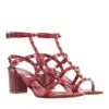 Valentino Garavani Low Sandals Red Sandale à Lanières