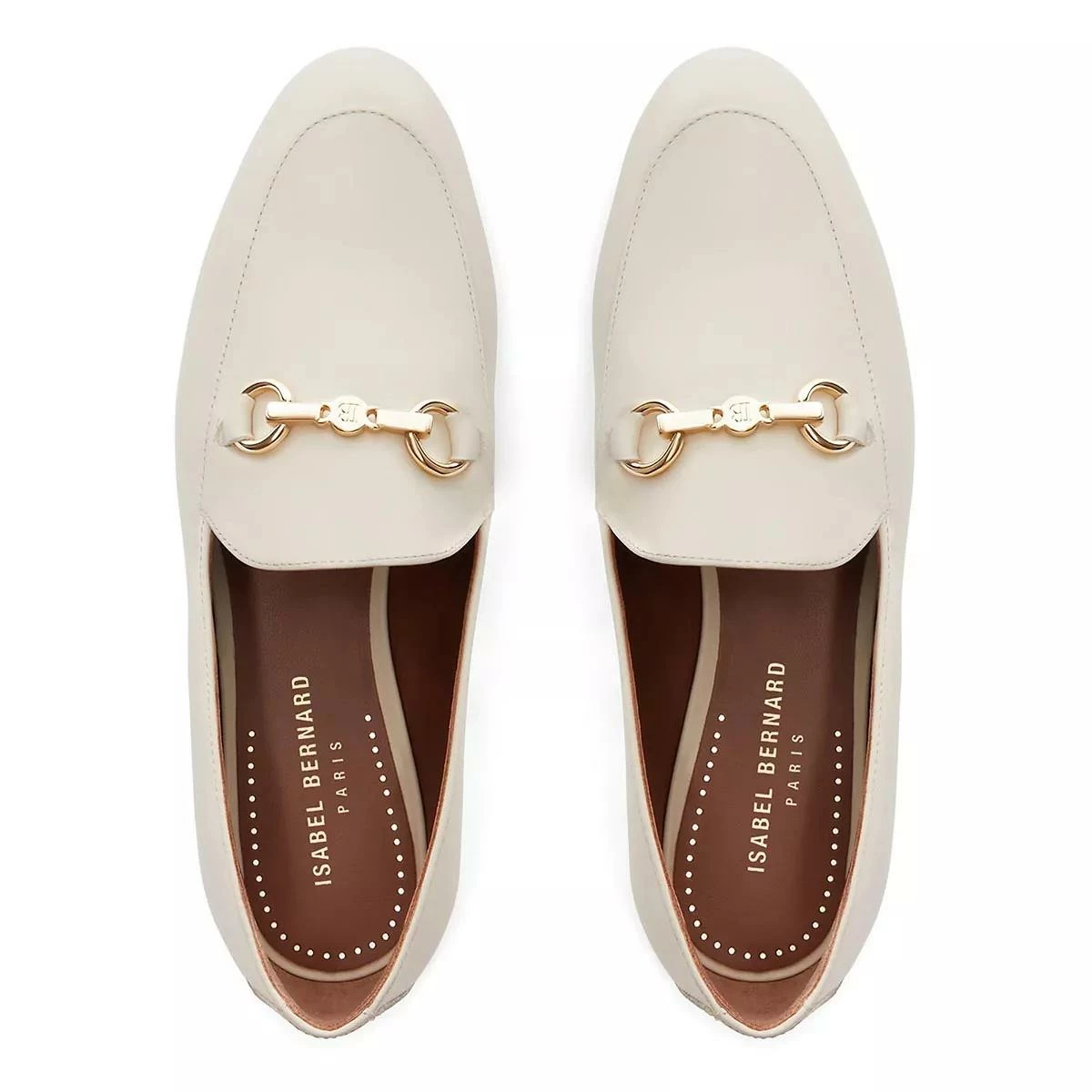 Isabel Bernard Vendôme Fleur Calfskin Leather Loafers Beige Mocassin 8 Isabel Bernard Vendôme Fleur Calfskin Leather Loafers Beige Mocassin – Image 6