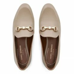 Isabel Bernard Vendôme Fleur Calfskin Leather Loafers Taupe Mocassin -Pas Cher Fashionette Magasin A0218731 PACKSHOT INSIDE