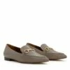 Isabel Bernard Vendôme Margaux Calfskin Patent Leather Loafers Taupe Mocassin