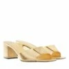 Valentino Garavani Leather Mules Gold Mule