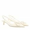 Valentino Garavani VLogo Slingback Pumps Beige Escarpin 1 Valentino Garavani VLogo Slingback Pumps Beige Escarpin -Pas Cher Fashionette Magasin A0218863