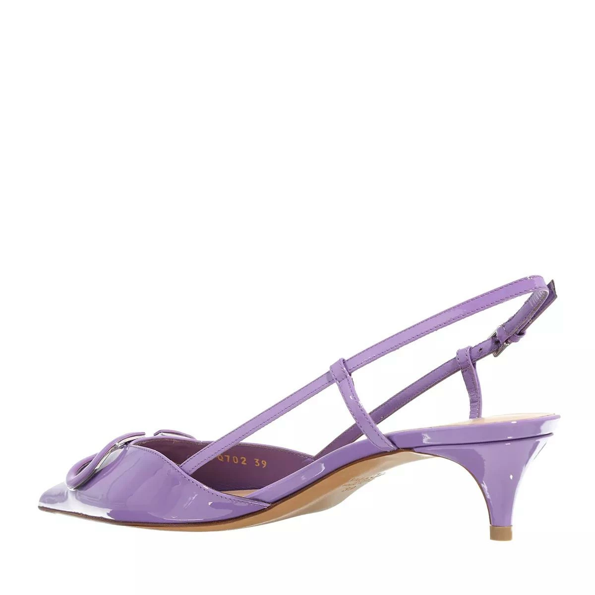 Valentino Garavani Sling Back Leather Glicine Escarpin 4 Valentino Garavani Sling Back Leather Glicine Escarpin – Image 2