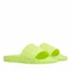 W Mcm Collection Mono Slide Acid Lime Claquette