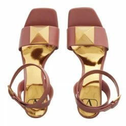 Valentino Garavani Sandals Leather Pink Sandale à Lanières 9 Valentino Garavani Sandals Leather Pink Sandale à Lanières -Pas Cher Fashionette Magasin A0218881 3
