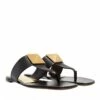 Valentino Garavani Rockstud Flat Sandals Black Claquette