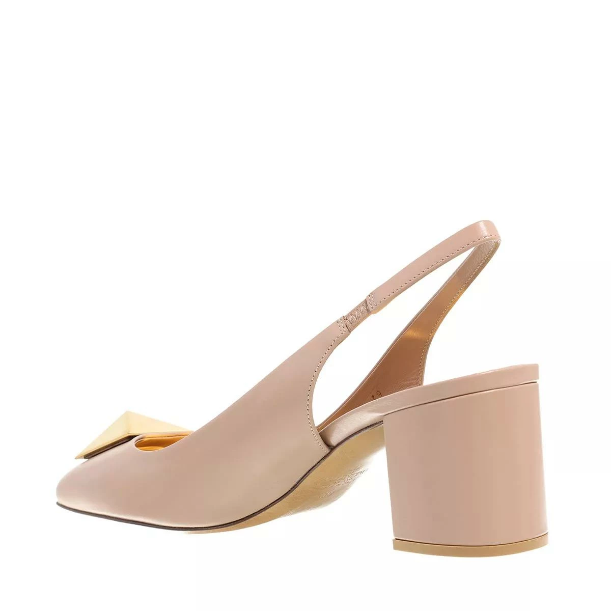 Valentino Garavani Logo Plaque Slingback Pumps Pink Escarpin 4 Valentino Garavani Logo Plaque Slingback Pumps Pink Escarpin – Image 2