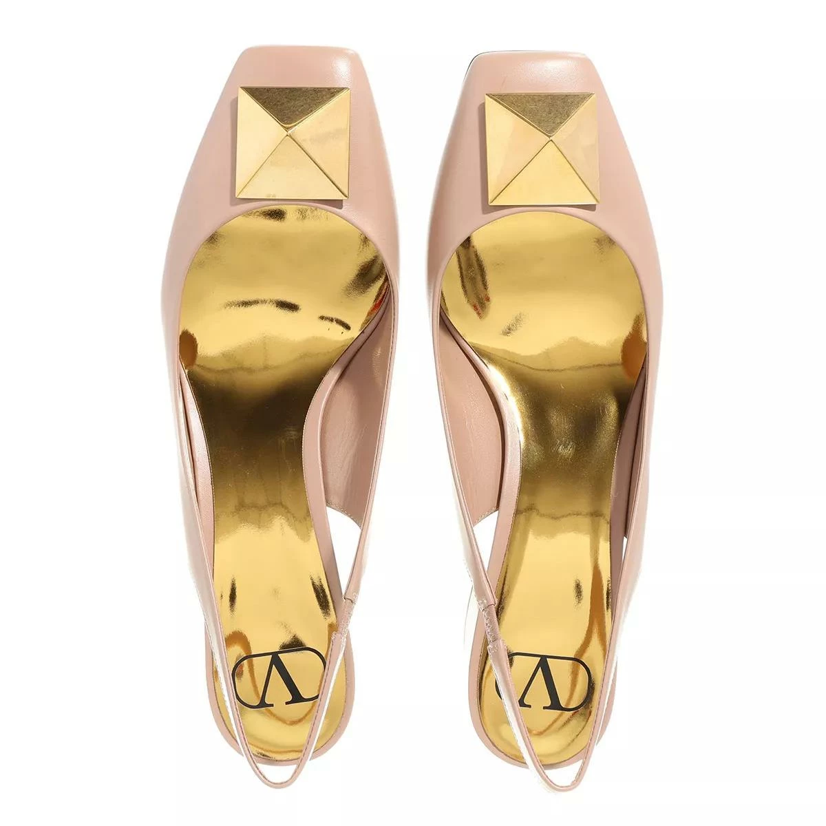 Valentino Garavani Logo Plaque Slingback Pumps Pink Escarpin 6 Valentino Garavani Logo Plaque Slingback Pumps Pink Escarpin – Image 4
