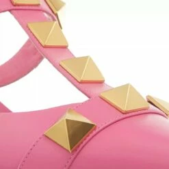 Valentino Garavani Rockstud Sandals Pink Escarpin -Pas Cher Fashionette Magasin A0218889 10