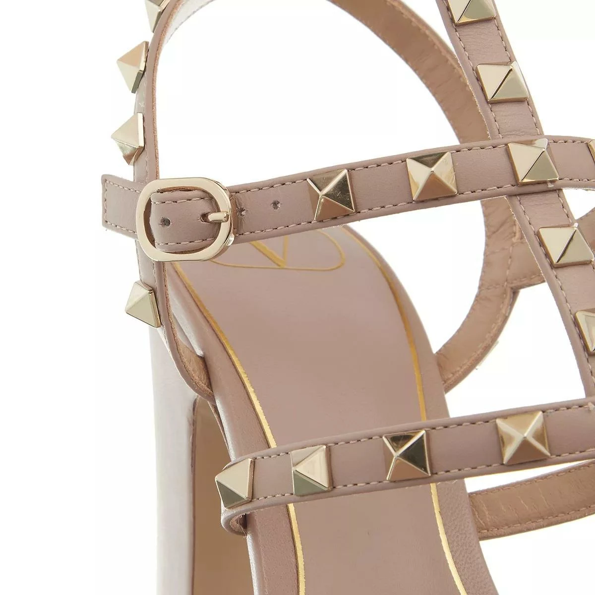 Valentino Garavani Stud Embellished Pump Nude Sandale 5 Valentino Garavani Stud Embellished Pump Nude Sandale – Image 3