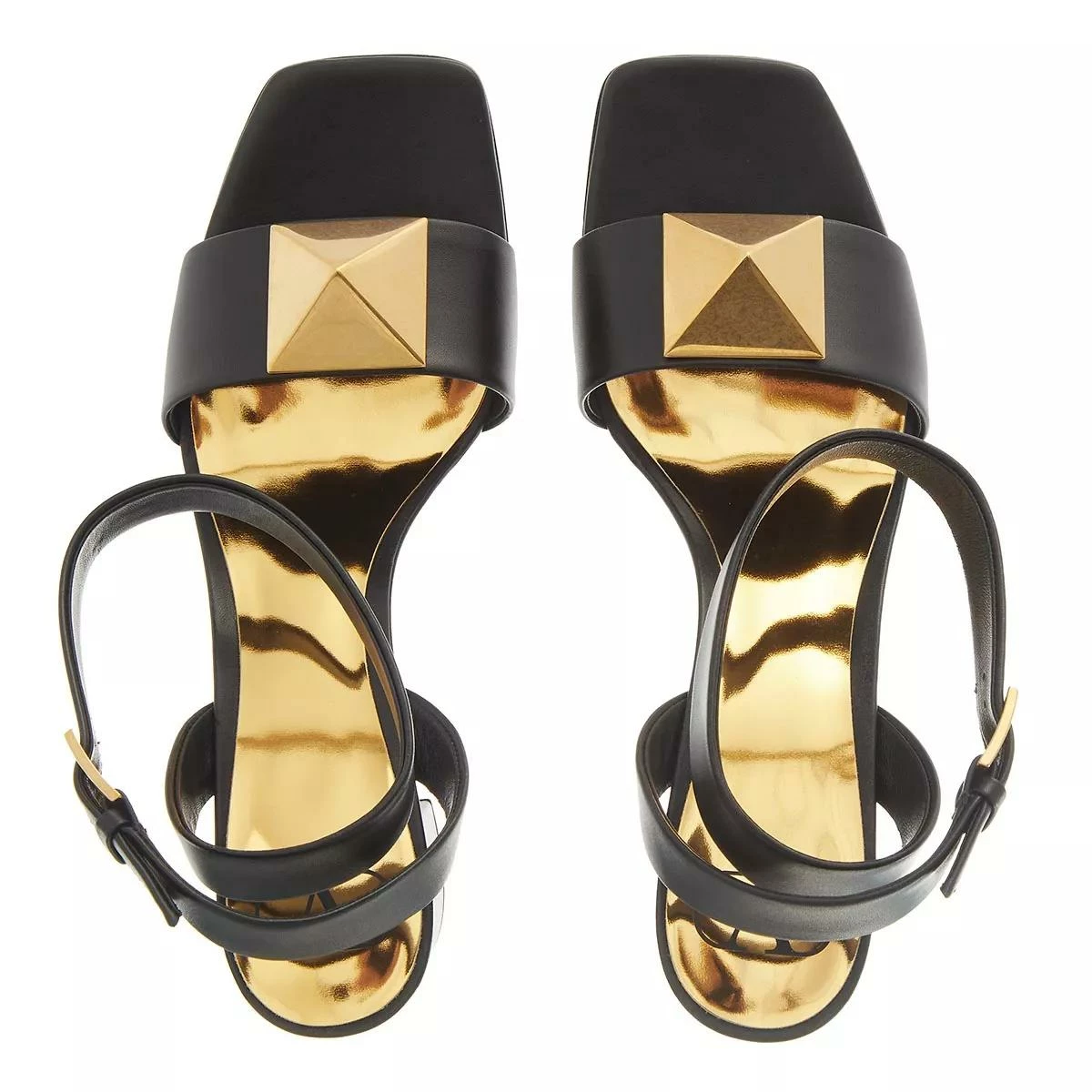 Valentino Garavani One Stud 60 Leather Sandals Black Sandale à Lanières 6 Valentino Garavani One Stud 60 Leather Sandals Black Sandale à Lanières – Image 4