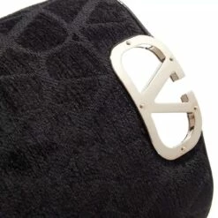 Valentino Garavani V Logo Type Square Toe Boots Black Botte -Pas Cher Fashionette Magasin A0218893 2