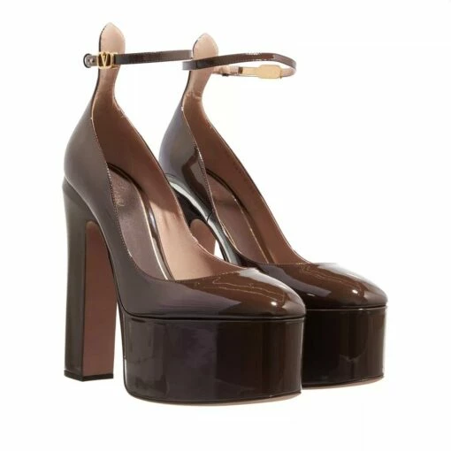 Valentino Garavani Tan Go 155 Leather Platforms Brown Talon Haut 8 Valentino Garavani Tan Go 155 Leather Platforms Brown Talon Haut -Pas Cher Fashionette Magasin A0218899