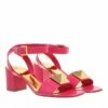 Valentino Garavani One Stud Calfskin Sandals Blossom Sandale à Lanières