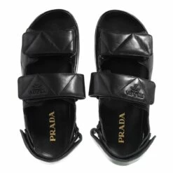 Prada Sandal Leather Black Sandale -Pas Cher Fashionette Magasin A0219592 PACKSHOT INSIDE