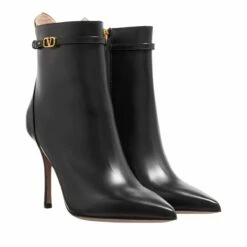 Valentino Garavani Tan Go Ankle Boots Black Bottine