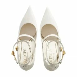 Valentino Garavani Ankle Strap High Heels Ivory Talon Haut -Pas Cher Fashionette Magasin PACKSHOT 8